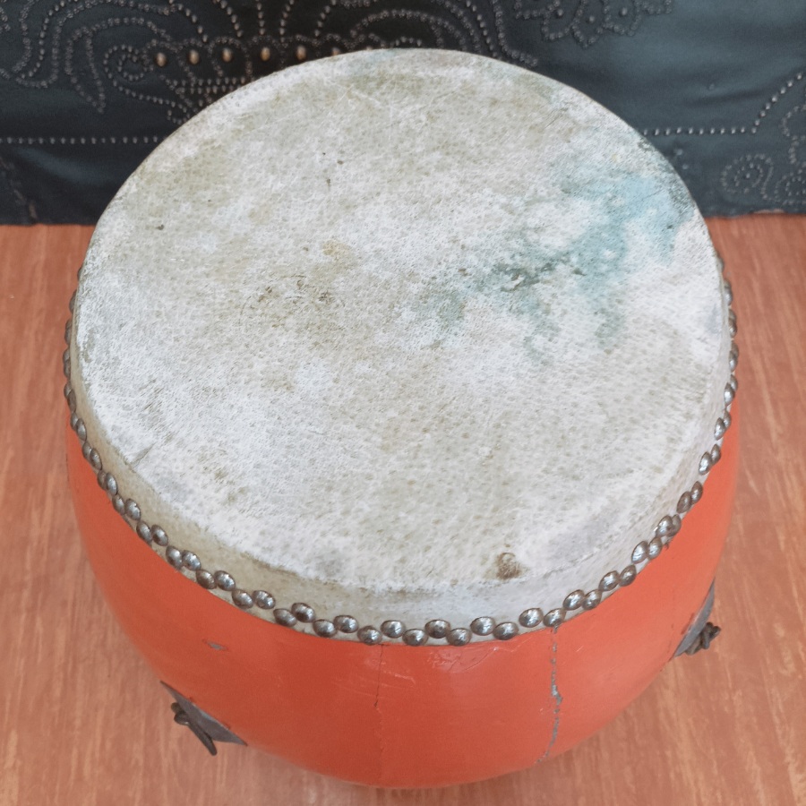 Vintage Chinese Ceremonial Drum